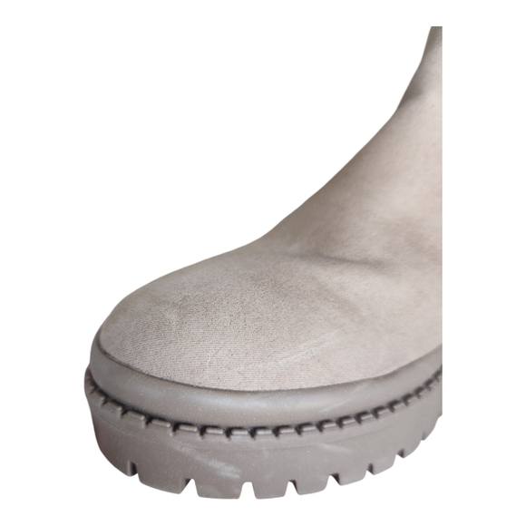 Steve Madden Kids Hazzel Pullon Zip Chelsea Boots size 3 Taupe - Picture 13 of 13